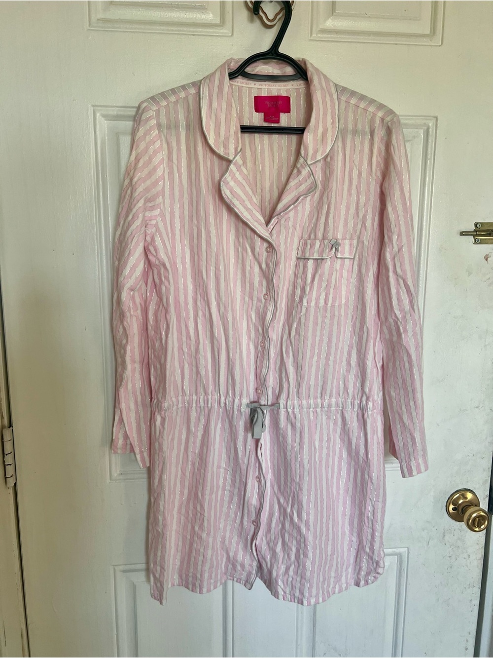 Victoria's Secret | Pink & White Striped Pajama Dress